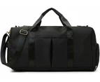 Sports Gym Bag With Shoe Bag Wet Bag Duffle Bag Waterproof Travel Bag for Women Men Army Green 29L,Black