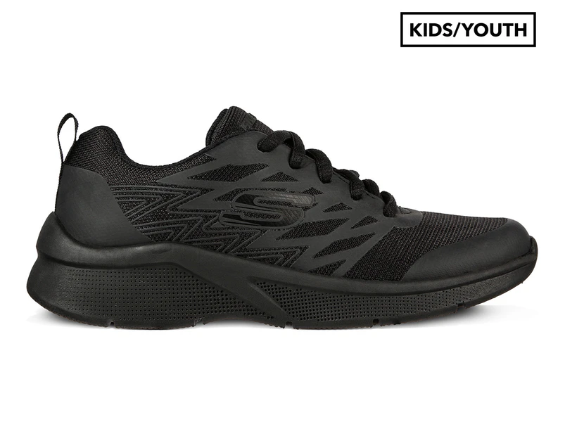 Skechers Unisex Microspec Quick Sprint Sneakers - Black