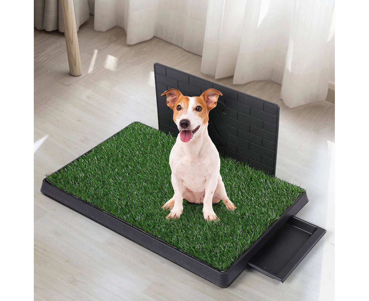 Pawz Indoor Dog Pet Grass Potty Training Portable Toilet Pad Tray Turf Mat Jumbo