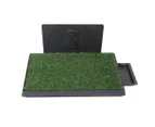 Pawz Indoor Dog Pet Grass Potty Training Portable Toilet Pad Tray Turf Mat Jumbo