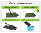 Pawz Indoor Dog Pet Grass Potty Training Portable Toilet Pad Tray Turf Mat Jumbo