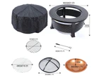 3 in 1 Outdoor Garden Fire Pit BBQ Firepit Brazier Round Stove Patio Heater