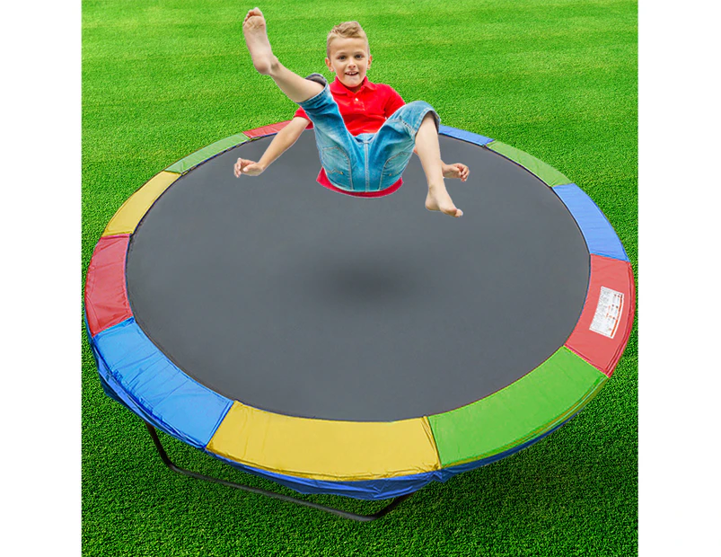 REPLACEMENT TRAMPOLINE PAD REINFORCED OUTDOOR ROUND SPRING COVER 8 10 12 14 16ft