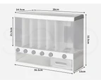 Toque Grain Container Cereal Dispenser 10kg Dry Food Rice Flour Storage Box Wall