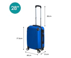 Slimbridge 28" Travel Luggage Suitcase TSA Lock Carry Bag Hard Case Blue