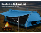 Mountview Double Swag Camping Swags Canvas Dome Tent Free Standing Navy