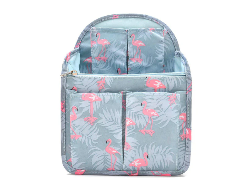 Mini Backpack Organizer Insert Bag Divider Nylon Backpack Bag Organizer Insert-Blue