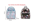 Mini Backpack Organizer Insert Bag Divider Nylon Backpack Bag Organizer Insert-Blue