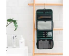 Hanging Toiletry Bag Makeup Organizer Bag Travel Cosmetic Bag for Women-Green