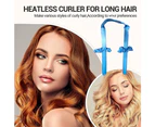Soft Foam Hair Rollers, Heatless Hair Curlers For Long Hair You Can To Sleep In Overnight, for Natural Hair - Blue