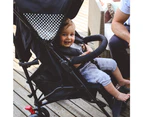 BebeCare Expertly Crafted Newborn Infant Toddler Mira DLX Stroller Black & Snack Pod