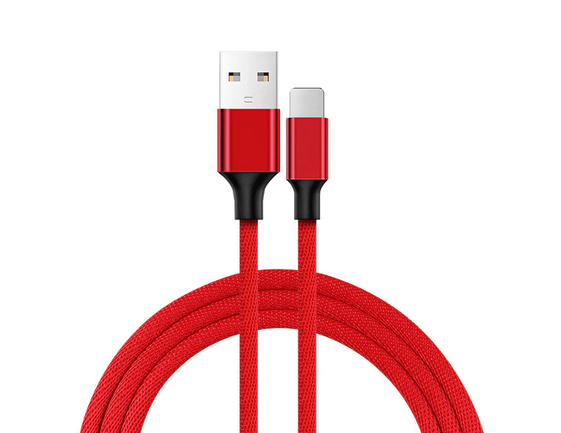 2M USB To Lightning Fast Charging Cable IOS 3A Charger Data Cord For iPhone -Red