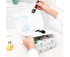 Travel Cosmetic Storage Bag Makeup Brush Storager Portable Toiletry Bags White