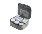 Travel Cosmetic Storage Bag Makeup Brush Storager Portable Toiletry Bags Gray