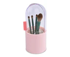 Makeup Brush Holder With Pearl Brush Bag Storage Organizer Pink