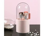 Makeup Brush Holder With Pearl Brush Bag Storage Organizer Pink