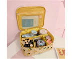 Travel Cosmetic Storage Bag Makeup Brush Storager Portable Toiletry Bags Yellow