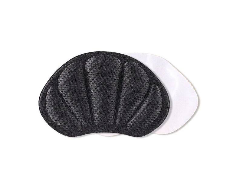 2 Pairs Heel Grips Liner Self Adhesive Pads Shoe Insoles Cushions Stickers Black