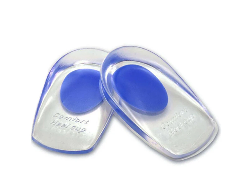 Heel Support Shoe Insoles Plantar Silicone Inserts Massage Pad Cushion Blue