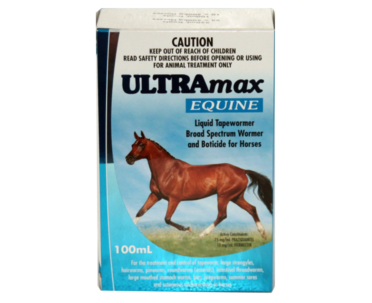 Pharmachem Ultramax Liquid Wormer for Horses Pony 100ml