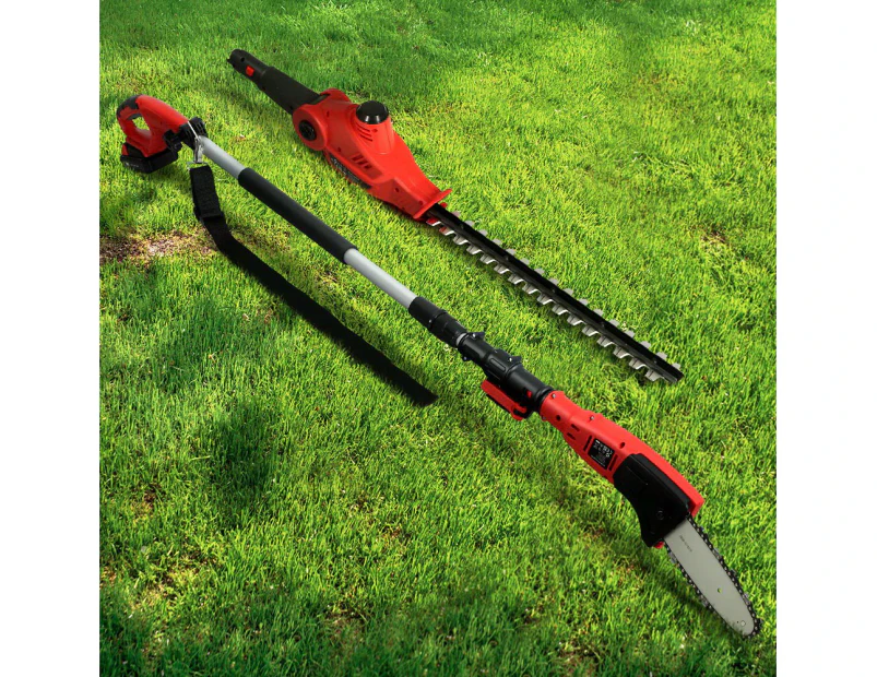 Giantz Cordless Pole Chainsaw Hedge Trimmer Saw 20V Electric Lithium Battery