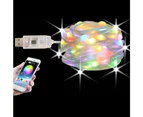 Smart String Lights RGB Color Changing Lights String APP Control For Bedroom Party Christmas Wall Decoration