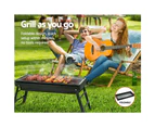 Grillz BBQ Grill Charcoal Smoker Foldable