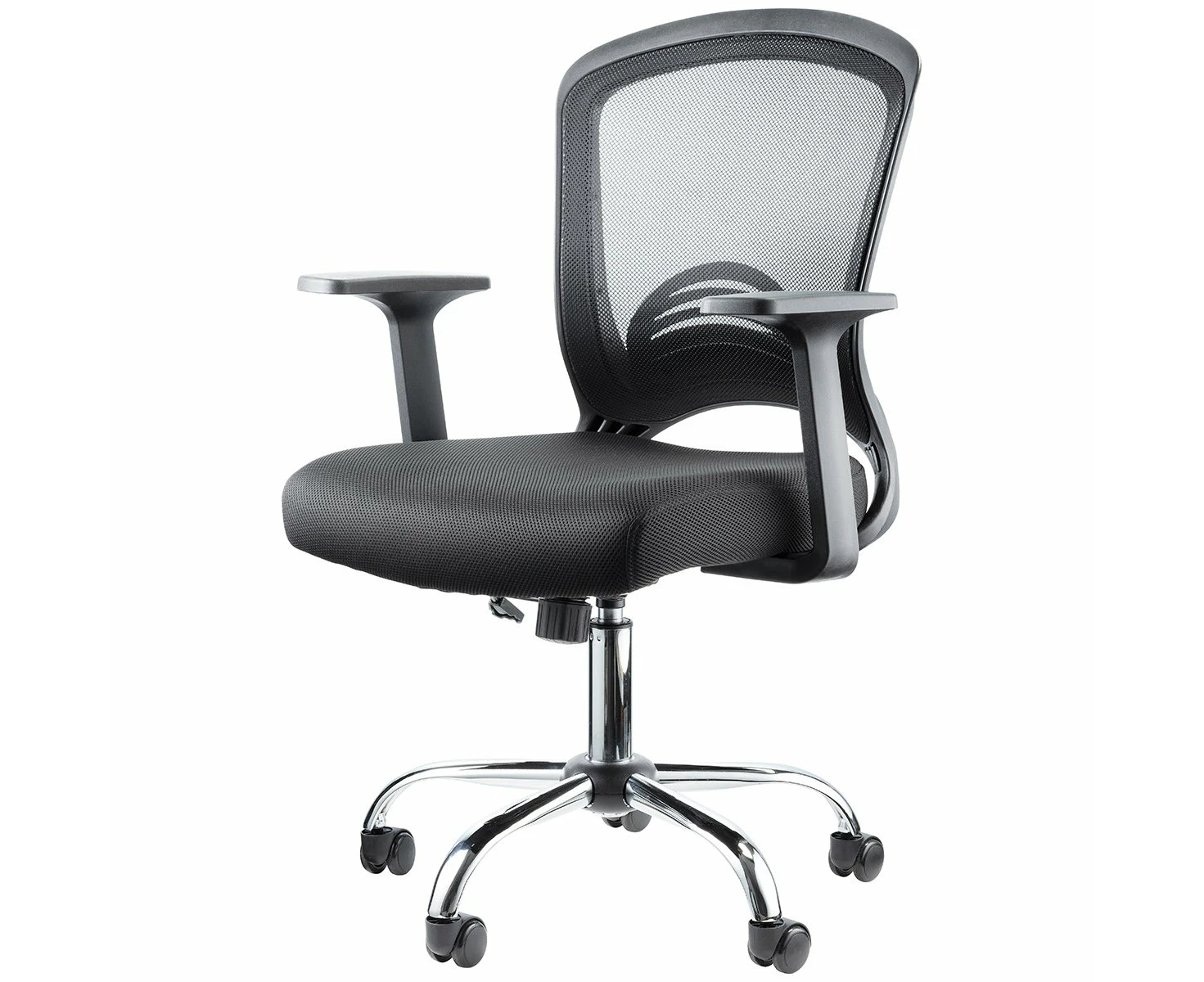 Maclaren Milton Ergonomic Mid Back Mesh Home & Office Chair Black