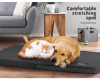 PaWz Pet Bed Foldable Dog Puppy Beds Cushion Pad Pads Soft Plush Black L