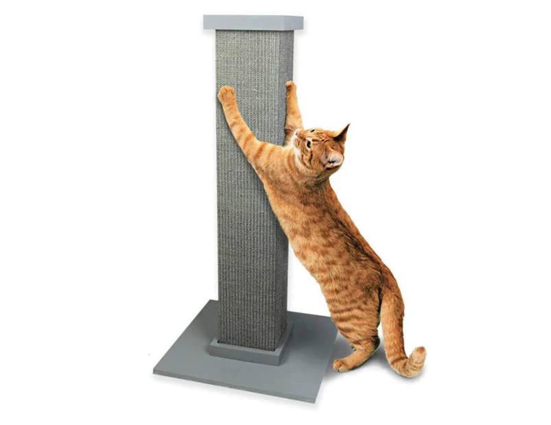 SmartCat Ultimate Cat Scratching Post Grey 32 Inch - Grey