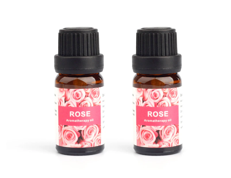 2pk Pure Essential Oils 10ml (Sydney Stock) Water Soluble Natural Aromatherapy Oil Rose