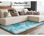 Marlow Floor Shaggy Rugs Soft Large Carpet Area Tie-dyed Maldives 120x160cm