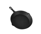 Toque Non Stick Frying Pan Set 3PCS Cast Iron Steak Skillet BBQ Cookware Frypan - Black