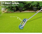 Lawn Aerator Roller Scarifier Rolling Steel Spike Tool Garden Yard Farm Grass