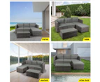 Levede 5pcs Outdoor Sofa Set Patio Furniture Setting Garden Chair Table Lounge