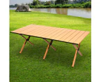 Levede Folding Camping Table Foldable Portable Picnic Outdoor Egg Roll BBQ Desk