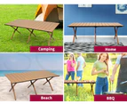 Levede Folding Camping Table Foldable Portable Picnic Outdoor Egg Roll BBQ Desk