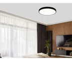 Emitto Ultra-Thin 5CM LED Ceiling Down Light Surface Mount Living Room Black 30W