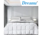 Dreamz 400GSM All Season Bamboo Winter Summer Quilt Duvet Doona Soft King Size - White