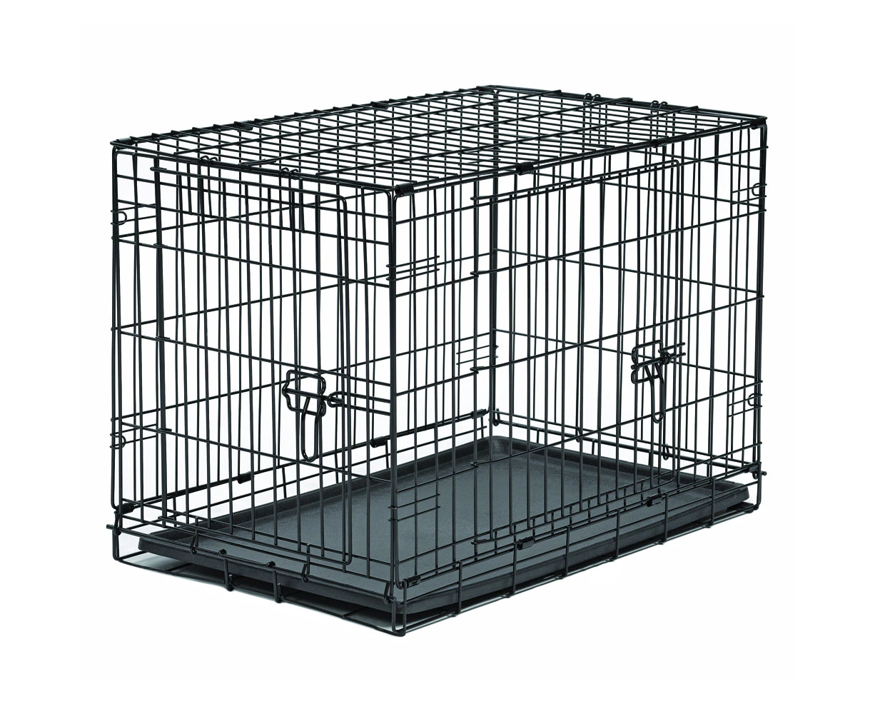 New World Clean Skin Double Door Folding Dog Crate 30 Inch