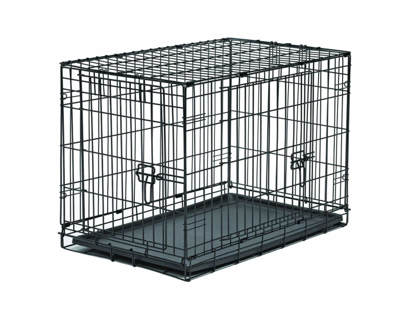 New World Clean Skin Double Door Folding Dog Crate 30 Inch