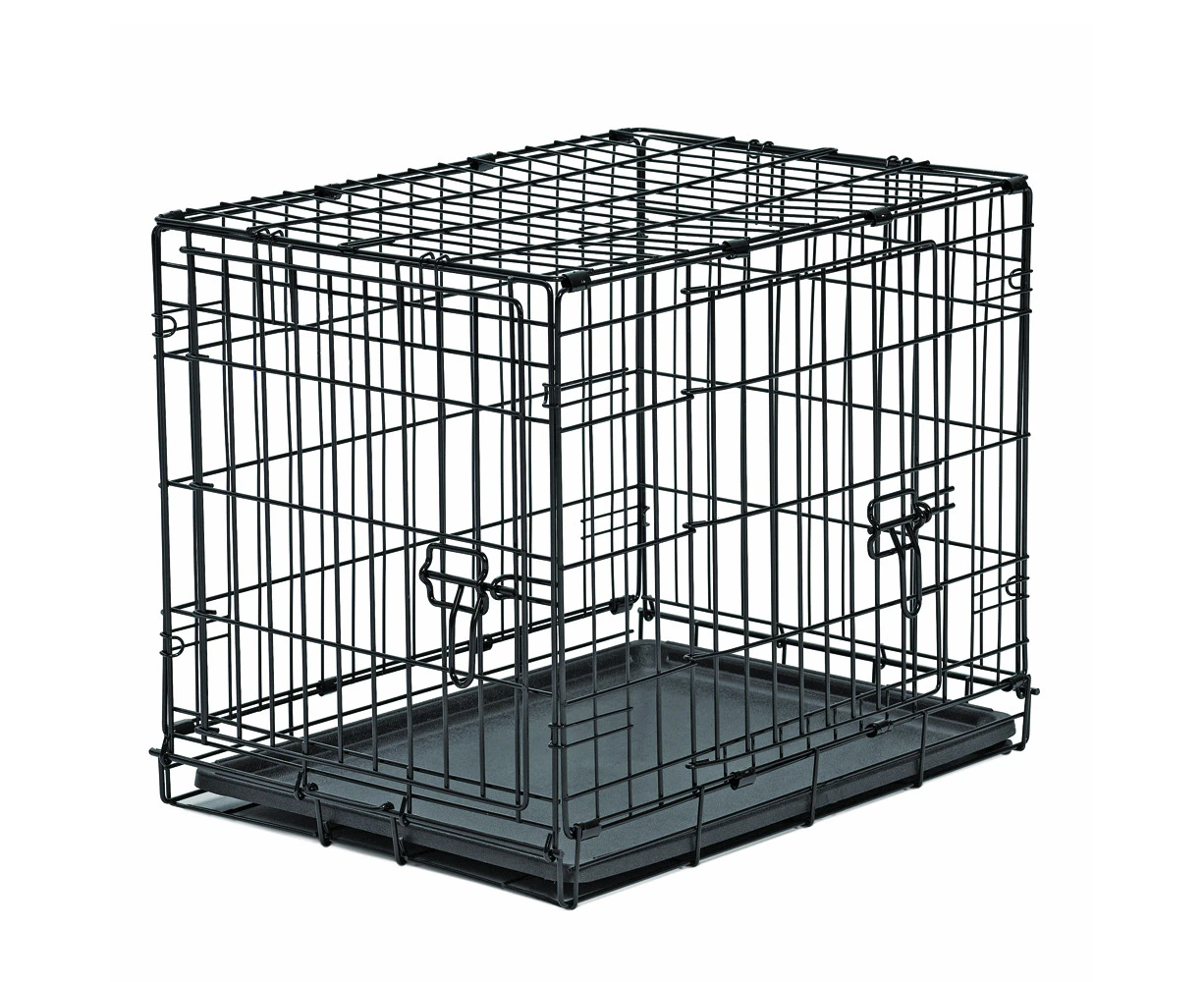 New World Clean Skin Double Door Folding Dog Crate 24 Inch