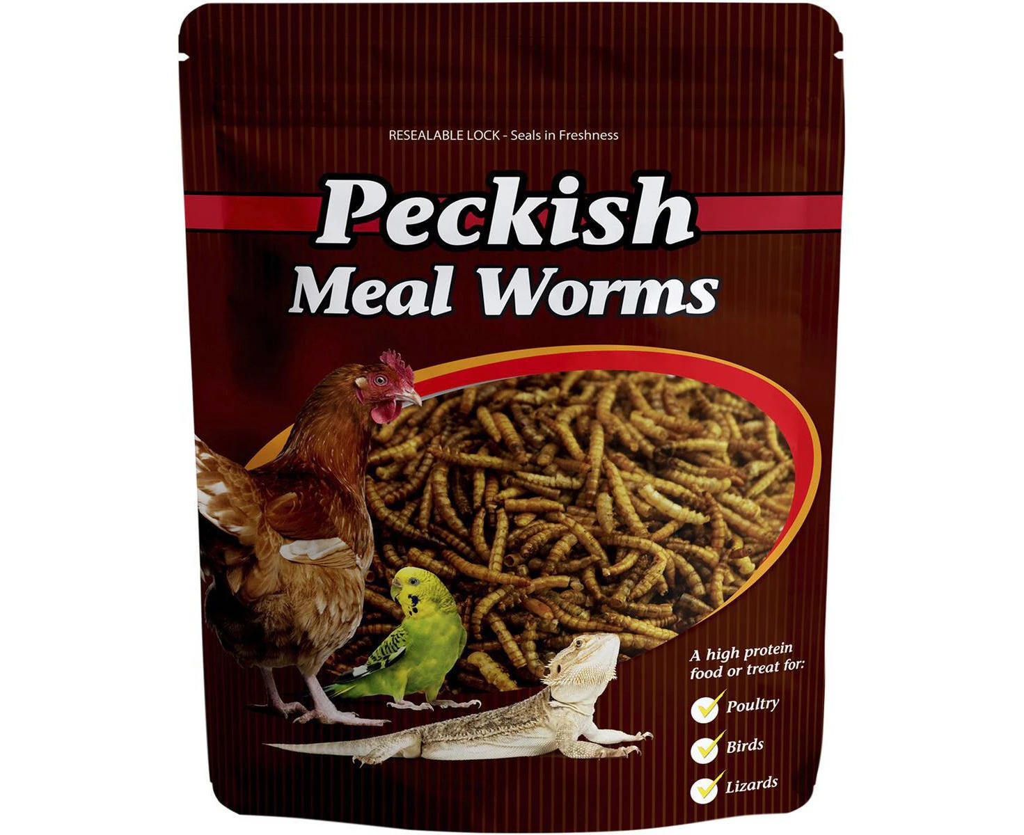 Peckish Mealworms for Reptiles Chickens Caged/Wild Birds & Hamsters 100g