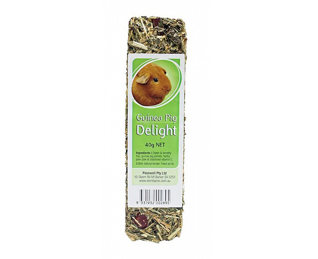 Passwell Guinea Pig Delights High Fibre Treat Bar 40g 24 Pack