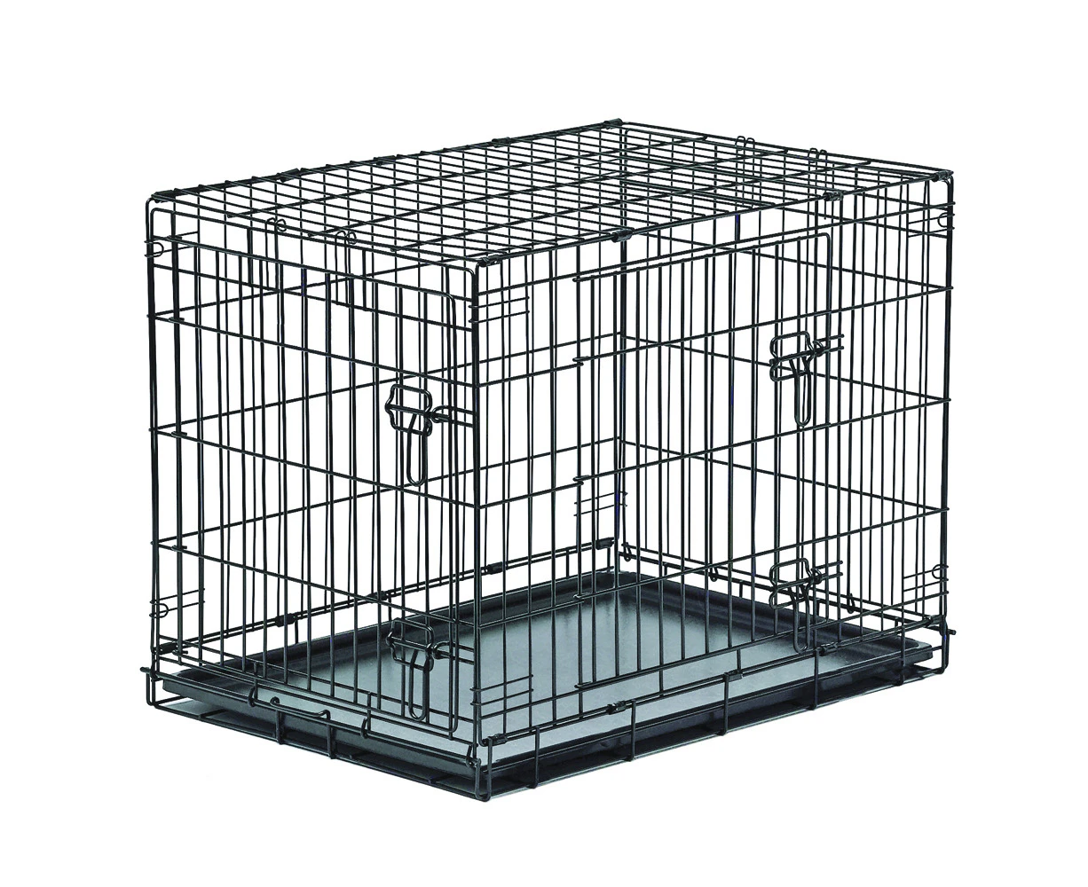 New World Clean Skin Double Door Folding Dog Crate 36 Inch