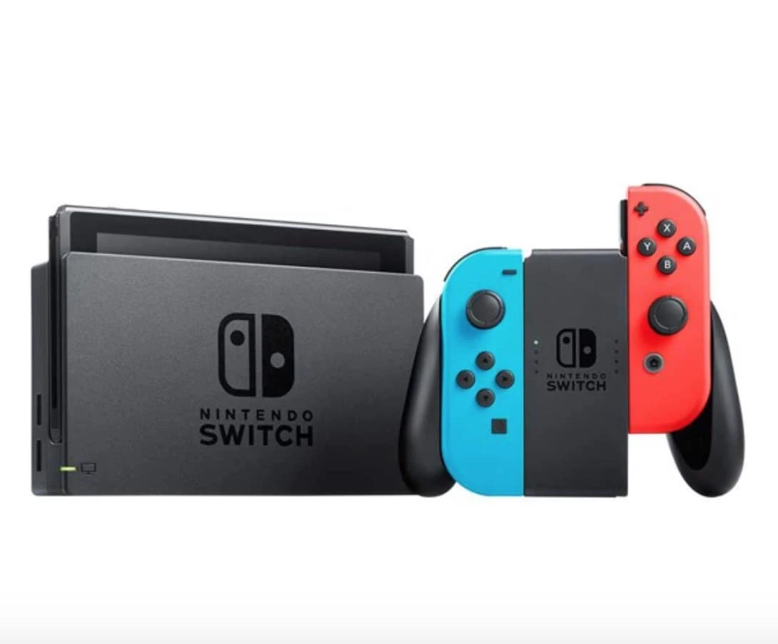 Nintendo Switch Console 2nd Version Neon Blue & Neon Red Joy-Con International Version