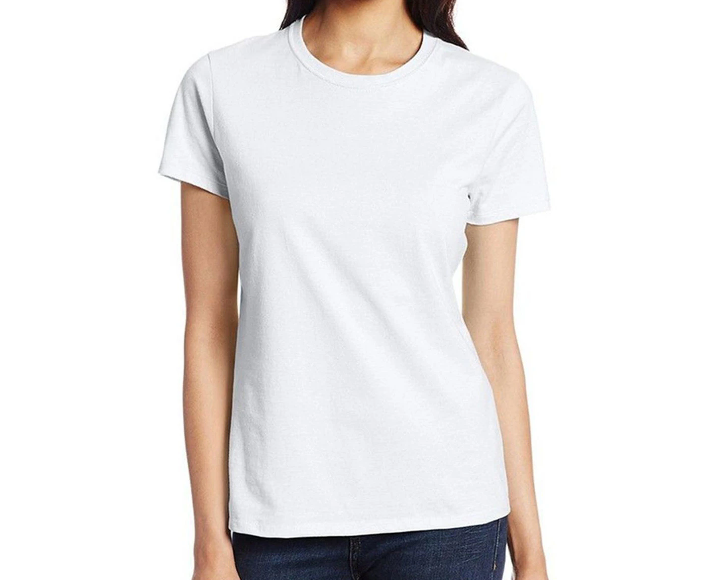 Women Plain T Shirt Polyester For Sublimation TShirt