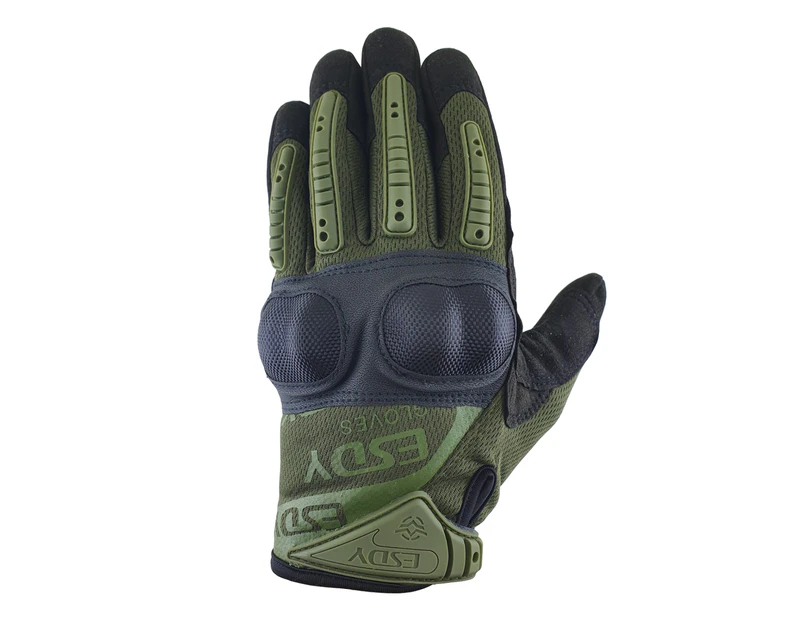 Touchscreen Motorcycle Gloves Motorbike Army Military Tactical Climbing - Green