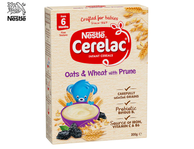 Nestlé Cerelac Infant Cereal Oats & Wheat w/ Prune 200g