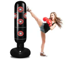 Inflatable Punching Bag – Freestanding Kid’S Boxing Bag - Practice Target Columns, Durable Pvc Material-1.55M + Inflatable Pump